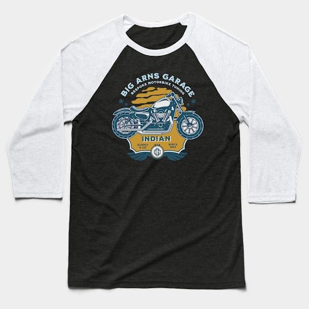 Big Arns Garage Baseball T-Shirt by msportm